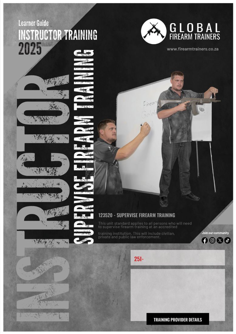 Unit standard 123520 is for persons who will need to supervise firearm training at an accredited training institution. This will include civilian, private and public law enforcement.