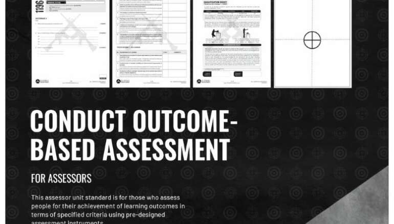 Unit standard 115753 is for those who assess people for their achievement of learning outcomes in terms of firearm training unit standards using pre-designed assessment instruments.