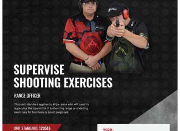 Unit standard 123516 is for persons who will need to supervise the operation of a shooting range or shooting exercises for business or sport purposes.