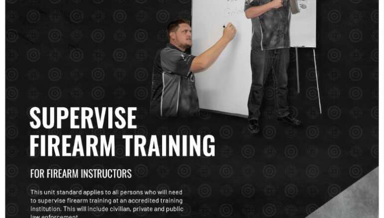 Unit standard 123520 is for persons who will need to supervise firearm training at an accredited training institution. This will include civilian, private and public law enforcement.